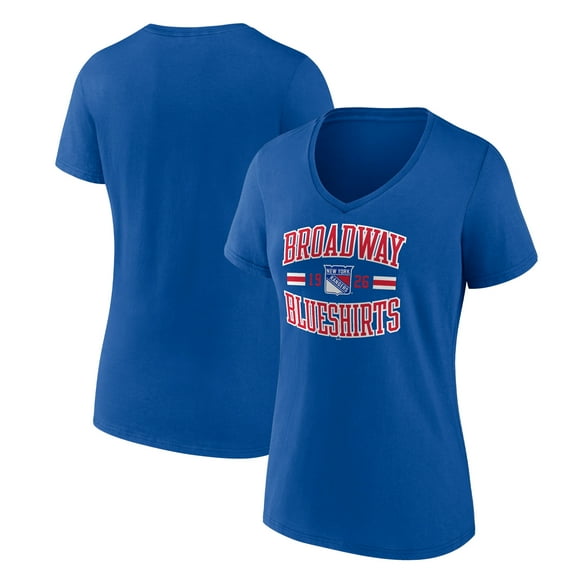 Women's Blue New York Rangers Represent V-Neck T-Shirt