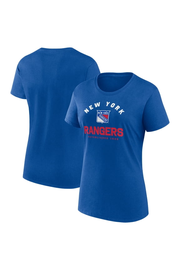 Women's Logo Athletic Blue New York Rangers Unrivaled T-Shirt