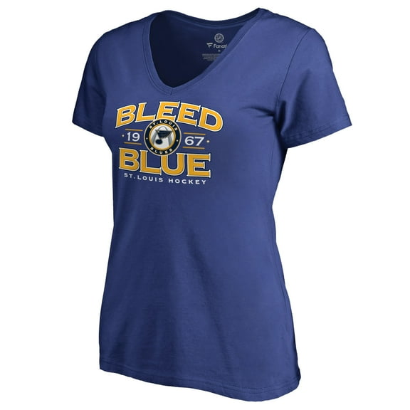 Women's Blue St. Louis Blues Hometown Collection Bleed Blue V-Neck T-Shirt