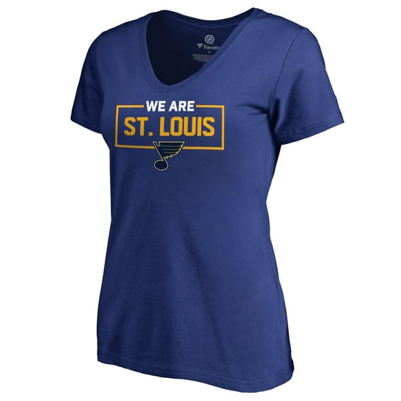 Women's Blue St. Louis Blues Iconic Collection V-Neck T-Shirt