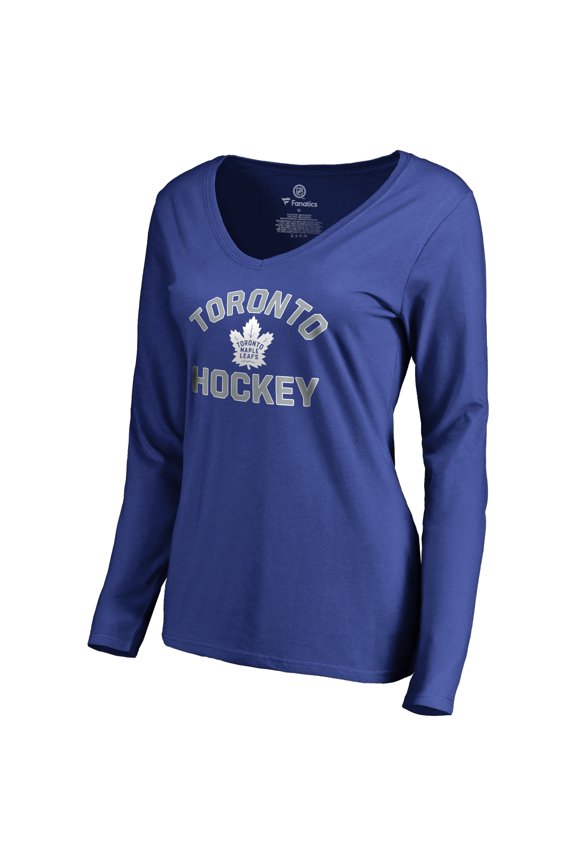 Women's Blue Toronto Maple Leafs Overtime Long Sleeve T-Shirt