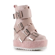 Women s Blush Hidden Wedges Platform Fall Winter Ankle Boots
