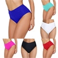 thumbnail image 1 of Women's Board Shorts Full Coverage Bikini Blue Mid Rise Swim Bottoms Womens Swimsuits, 1 of 4