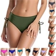thumbnail image 1 of Women's Board Shorts Full Coverage Bikini Green Mid Rise Bikini Bottoms Beach Swimwear, 1 of 5