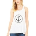 thumbnail image 1 of Women's Boat Anchor Printing Flowy Racerback Tank Top, 1 of 1