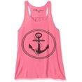 thumbnail image 1 of Women's Boat Anchor Printing Flowy Racerback Tank Top, 1 of 2