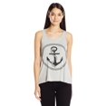 thumbnail image 1 of Women's Boat Anchor Printing Flowy Racerback Tank Top, 1 of 2