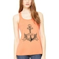 thumbnail image 1 of Women's Boat Anchor with Printed Flowy Racerback Tank Top, 1 of 1