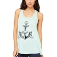 thumbnail image 1 of Women's Boat Anchor with Printed Flowy Racerback Tank Top, 1 of 1