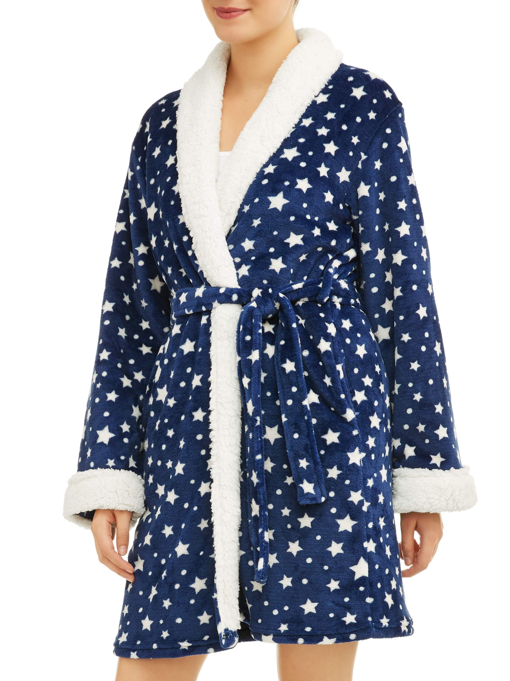 Women's Body Candy Luxe Plush Sleepwear Robe and Slipper Set