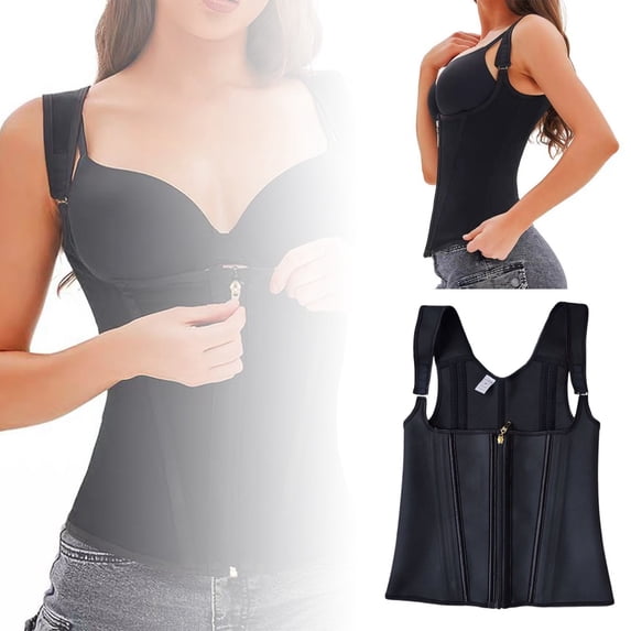 Women's Body Girdle with Removable Support Strap for Enhanced Posture and Comfort During Wear