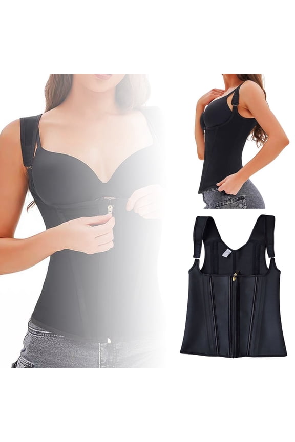 Women's Body Girdle with Removable Support Strap for Enhanced Posture and Comfort During Wear
