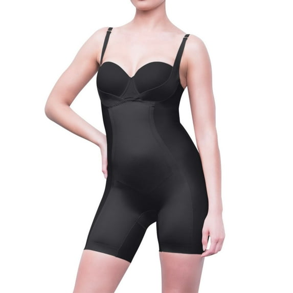 Women's Body Hush BH1501MS Glamour Star Torsette Body Shaper (Black L)
