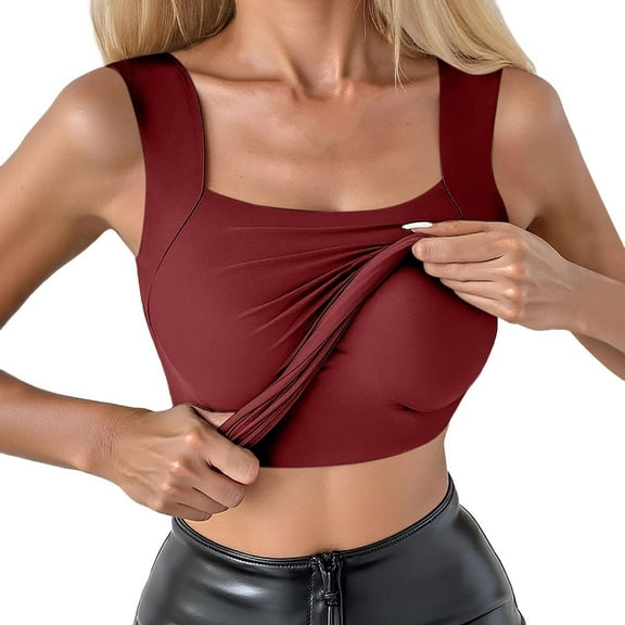 Women's Body Shaping Vest Seamless Square Neck Compression Top Body Shaping Vest