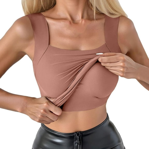 Women's Body Shaping Vest Seamless Square Neck Compression Top Body Shaping Vest