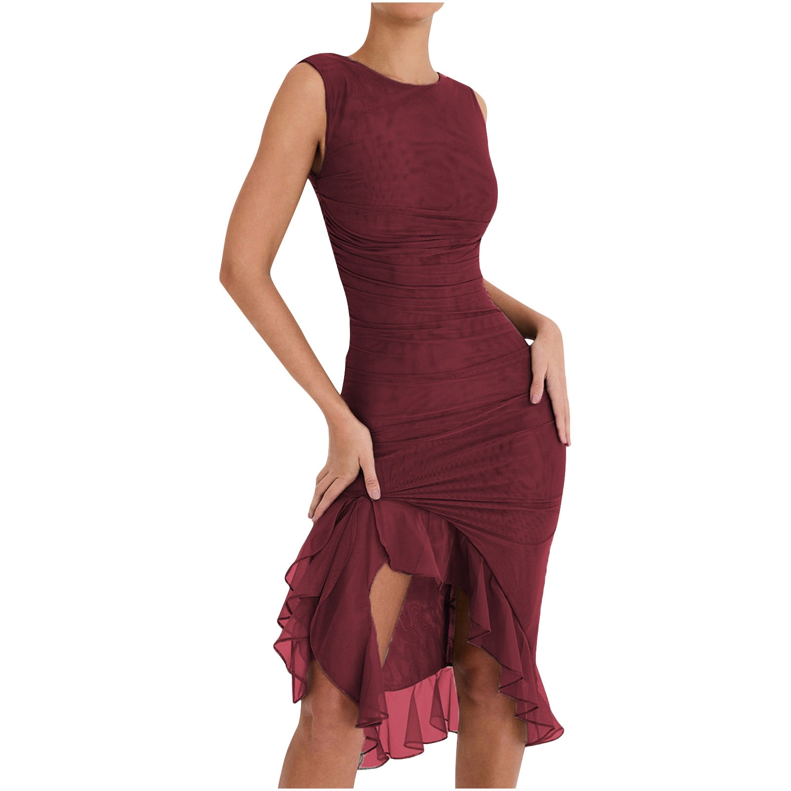 maxi dress knee length VENUS Flutter Sleeve Maxi Dress | Dopamine Floral