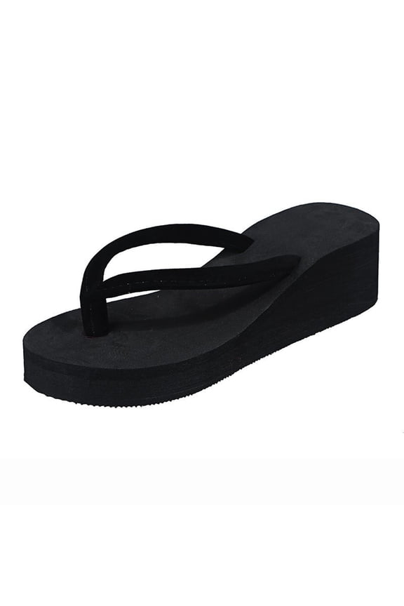 Women's Bohemian Platform Flip Flops Beach Sandals with Arch Support Comfortable Slippers for Ladies Casual Outdoor Wear