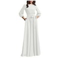 thumbnail image 1 of Women's Bohemian Retro Flowy Casual Dress Elegant Sleeve Style Comfortable Summer Outfit, 1 of 2
