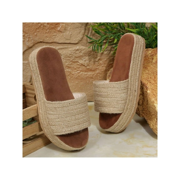 Women’s Bohemian Wedge Slide Sandals - Lightweight Comfort for Beach & Summer