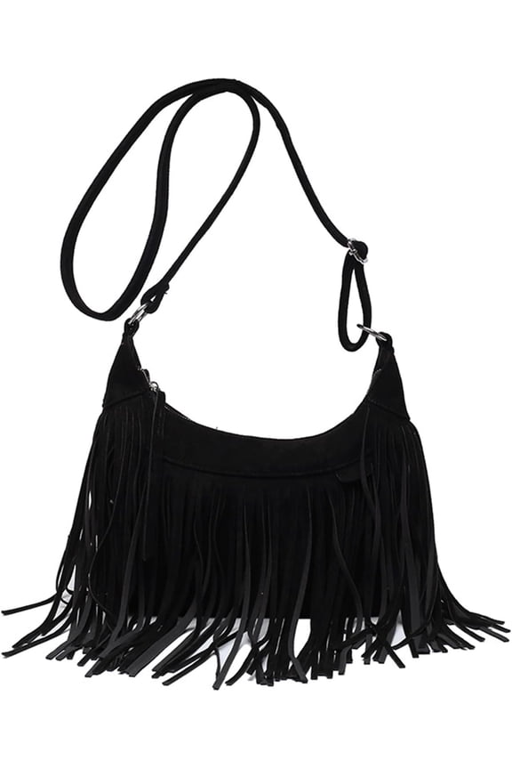 Women's Bohemian fringed, tasseled crossbody and shoulder bags / Perfect for country music concerts