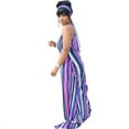 thumbnail image 1 of Women's Boho Casual Spaghetti Striped Floral Print Length Long Dress Long Maxi Floor Loose Straight Mopping Summer Beach Dress with Headband, 1 of 4