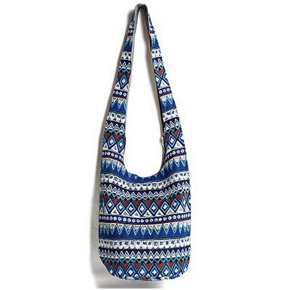 Women's Boho Crossbody Bag - Lightweight Ethnic Shoulder Purse for Travel & Everyday Use