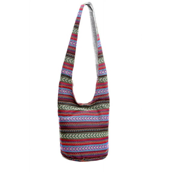 Women's Boho Crossbody Bag - Lightweight Ethnic Shoulder Purse for Travel & Everyday Use