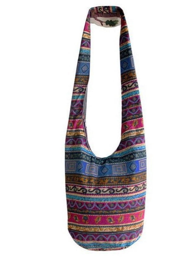 Women's Boho Crossbody Bag - Lightweight Ethnic Shoulder Purse for Travel & Everyday Use
