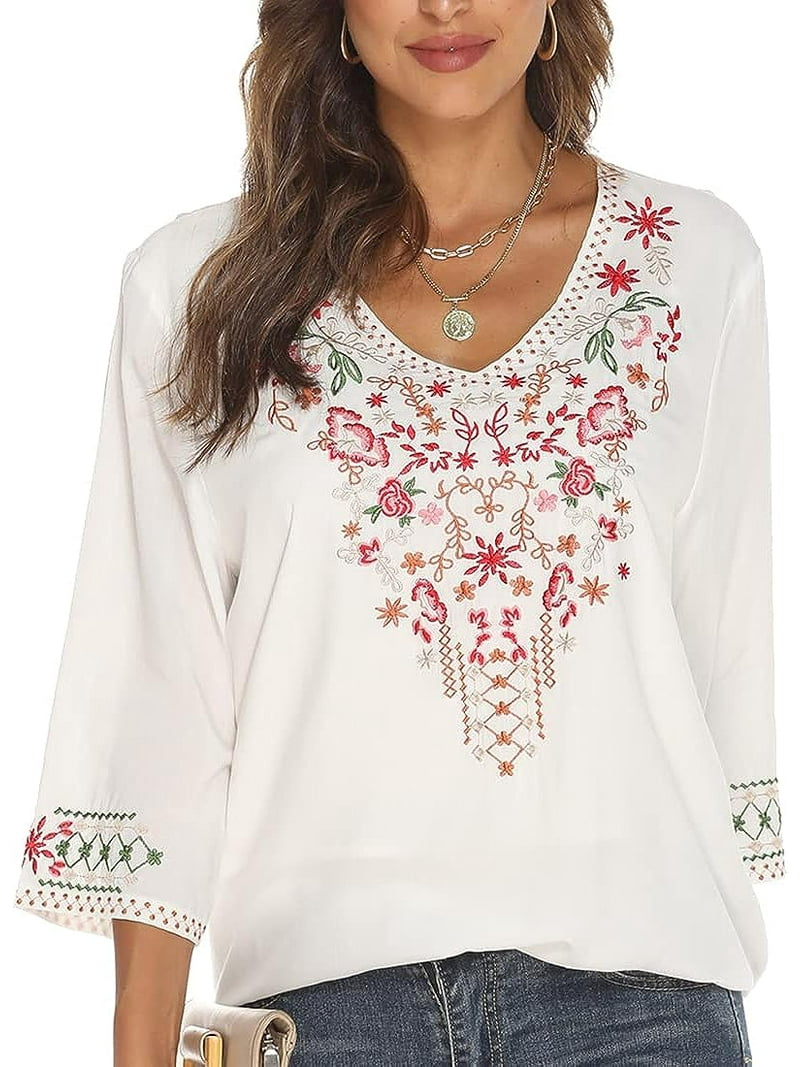 トップス mame Botanical Embroidery Chiffon blouse トップス mame Botanical Embroidery Chiffon blouse Women's