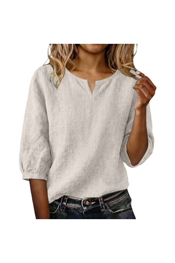 Women's Boho Floral Embroidered Linen Blend Shirt,Gauze Tunic Shirts For Women Embroidered Tunic Linen Shirts for Women Women Womens Gauze Tops And Blouses Linen Tunic Tops Linen Blouse Breathable