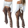 thumbnail image 1 of Women's Boho High Waist Flare Pants Stretch Bell Bottom Yoga Pants Hippie Flared Legging Palazzo Pants Trousers Plus Size S-3XL, 1 of 10