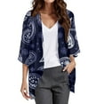 thumbnail image 1 of Women's Boho Printed Chiffon Cardigan Lightweight Cover Up For Beach Vacation Casual Daily Wear Spring Summer Fall Fashion, 1 of 2