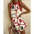 thumbnail image 1 of Women's Boho Printed Sleeveless Mini Dress Retro Animal & Fish Print Casual Summer Dress Streetwear for Vacation Plus Size, 1 of 8