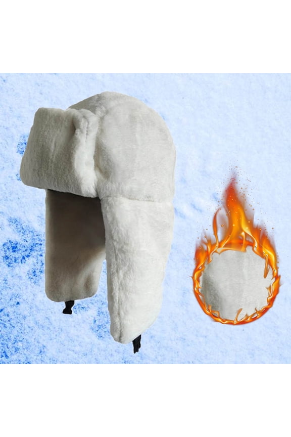 Women's Bomber Hats Hats Autumn Winter Women'S Versatile Solid Warm Ear Hat Thickened Northeast Cold Proof Hat Lei Feng Hat Women's Accessories