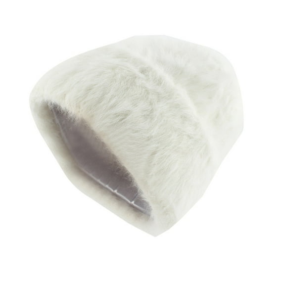 Women's Bomber Hats Unisex Wool Cap Smooth Board Solid Warm Brimless Plush Cap, Women's Accessories Bomber Hats