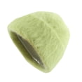 thumbnail image 1 of Women's Bomber Hats Unisex Wool Cap Smooth Board Solid Warm Brimless Plush Cap, Women's Accessories Bomber Hats, 1 of 4