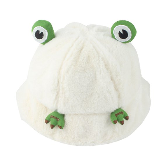 Women's Bomber Hats Women Autumn Winter Plush Fisherman Hat Cartoon Frog Warm Flannel Basin Hat Thickened Hat, Women's Accessories Bomber Hats