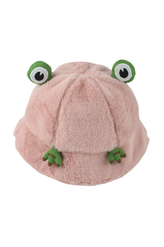 Women's Bomber Hats Women Autumn Winter Plush Fisherman Hat Cartoon Frog Warm Flannel Basin Hat Thickened Hat, Women's Accessories Bomber Hats