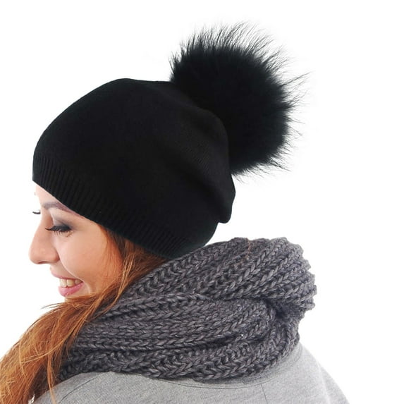 Women's Bomber Hats Women'S Winter Autumn Hat Plush Bobble I Women'S Beany Knitted Winter Hat, Women's Accessories Bomber Hats