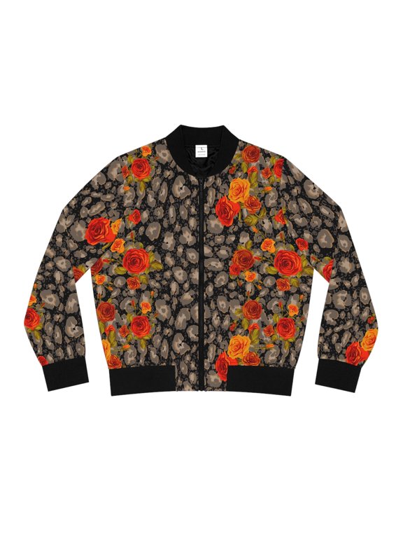 Women's Bomber Jacket_Seam thread color automatically matched to design_S
