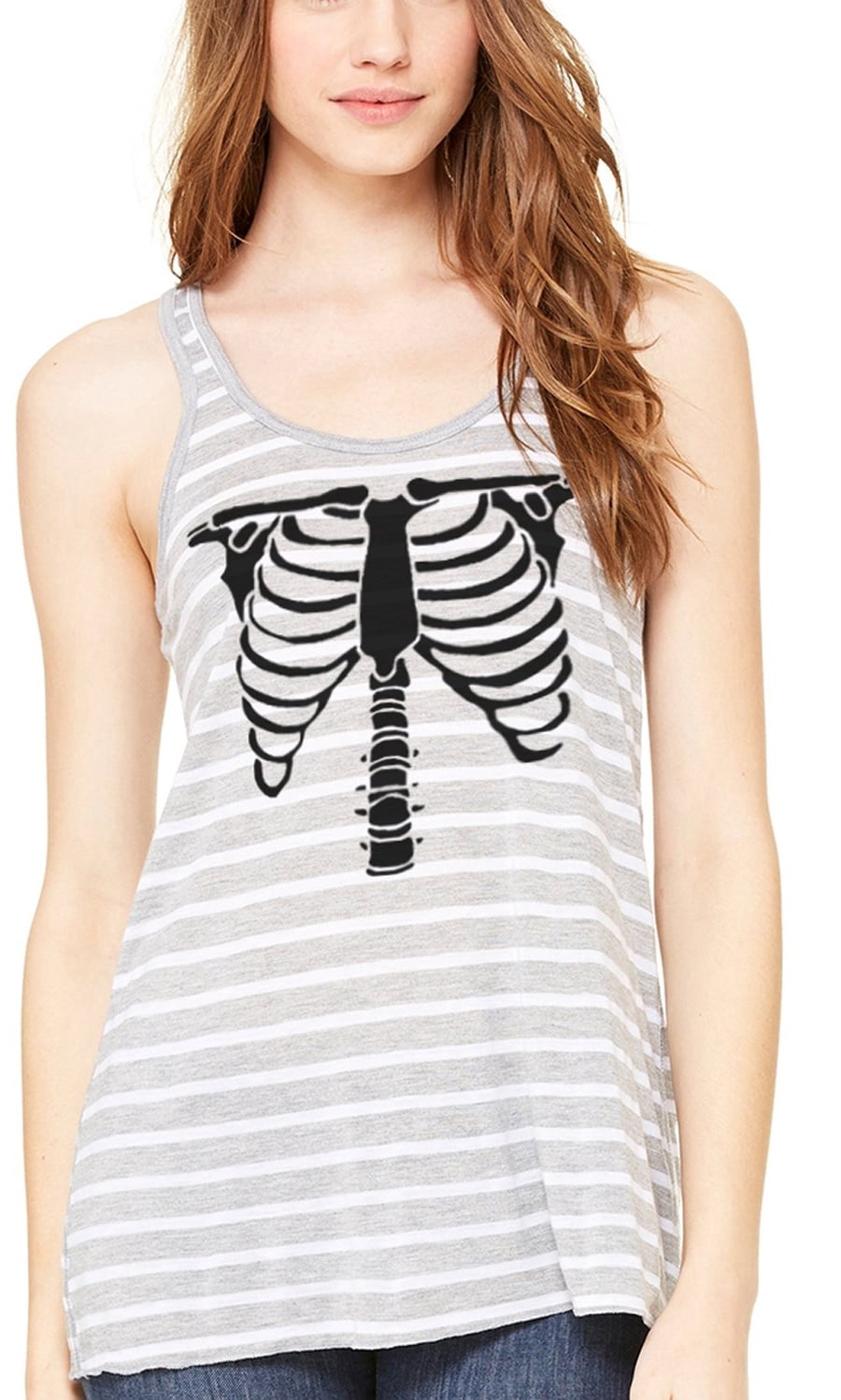 Women's Bones Graphic Flowy Racerback Tank Top
