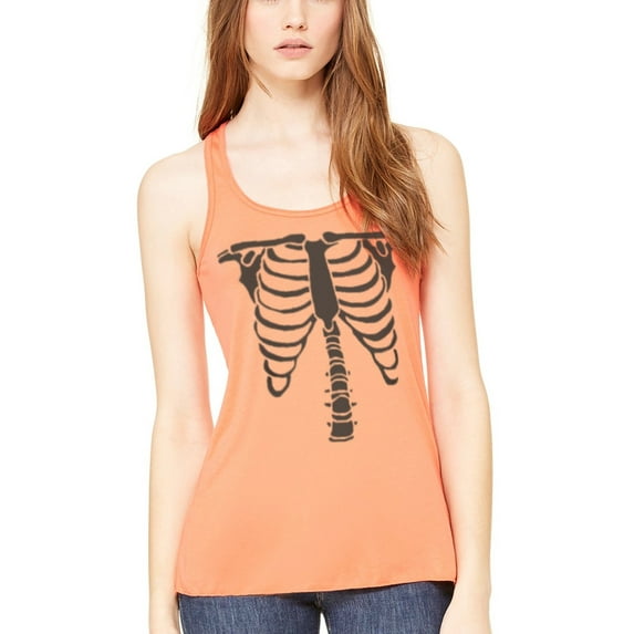 Women's Bones Graphic Flowy Racerback Tank Top