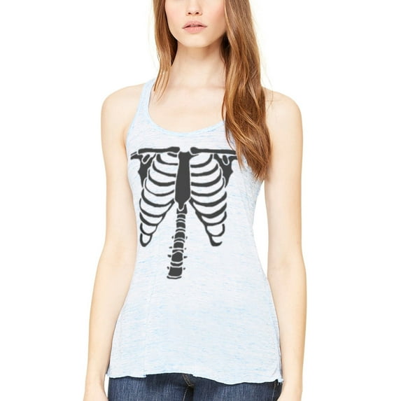 Women's Bones Graphic Flowy Racerback Tank Top