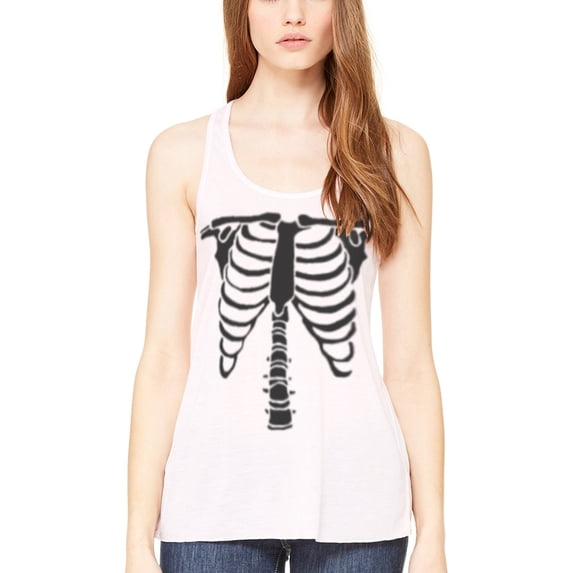 Women's Bones Graphic Flowy Racerback Tank Top