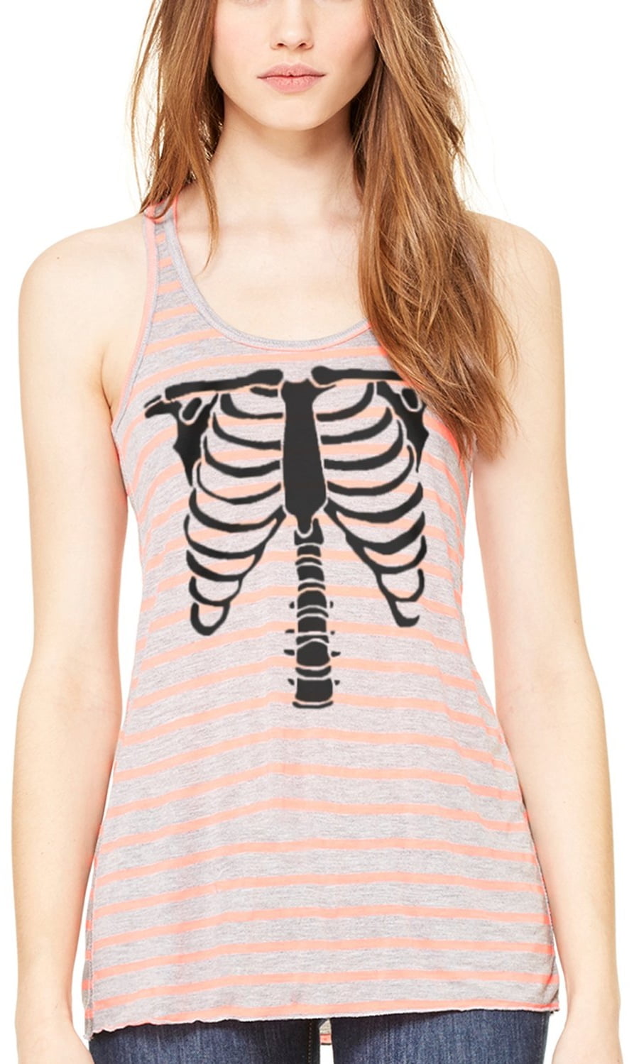 Women's Bones Graphic Flowy Racerback Tank Top