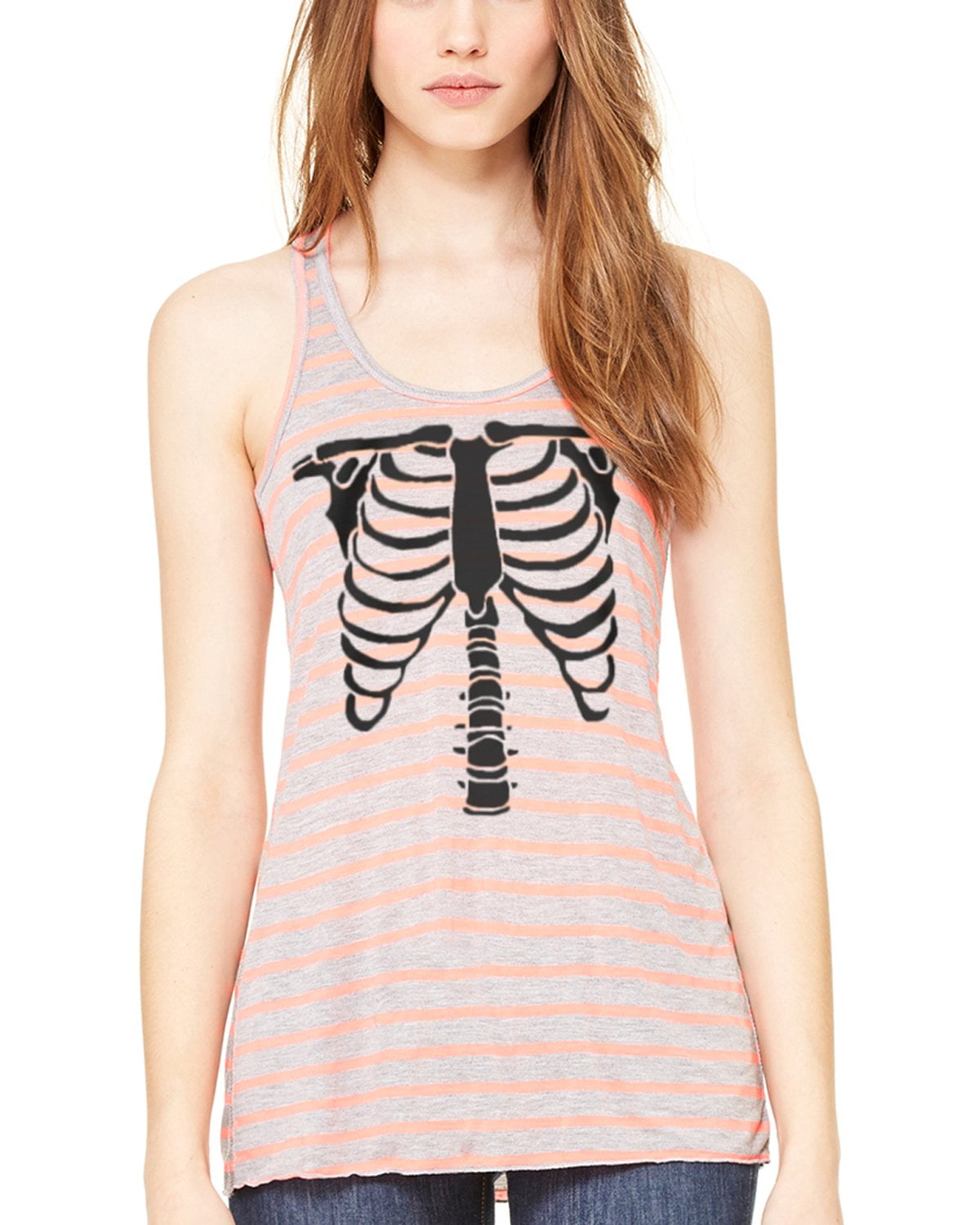 Women's Bones Graphic Flowy Racerback Tank Top