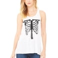 thumbnail image 1 of Women's Bones Graphic Flowy Racerback Tank Top, 1 of 1