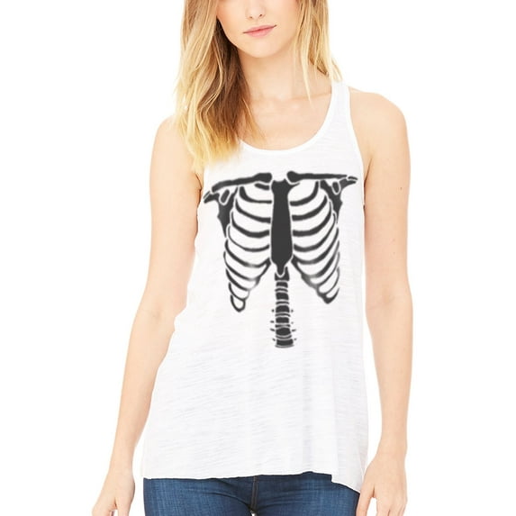 Women's Bones Graphic Flowy Racerback Tank Top