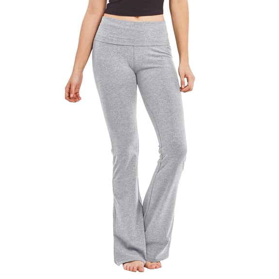 Women's Boot Cut Flare Yoga Pants Wide Waistband Comfortable Stretch Cotton