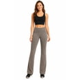 thumbnail image 1 of Women's Boot Cut Flare Yoga Pants Wide Waistband Comfortable Stretch Cotton, 1 of 5
